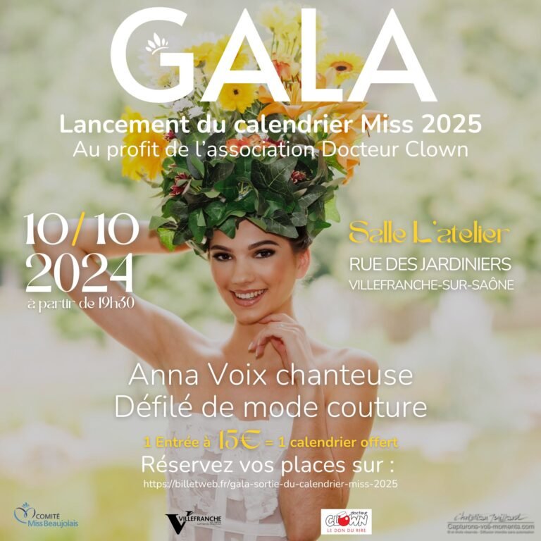 GALA SORTIE CALENDRIER MISS 2025