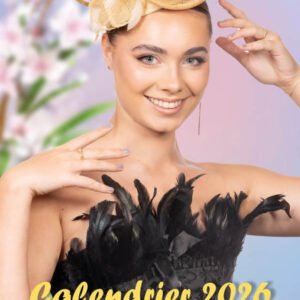 Couverture du calendrier des Miss Beaujolais 2026 avec la Miss 2025, Flavie Sonnery